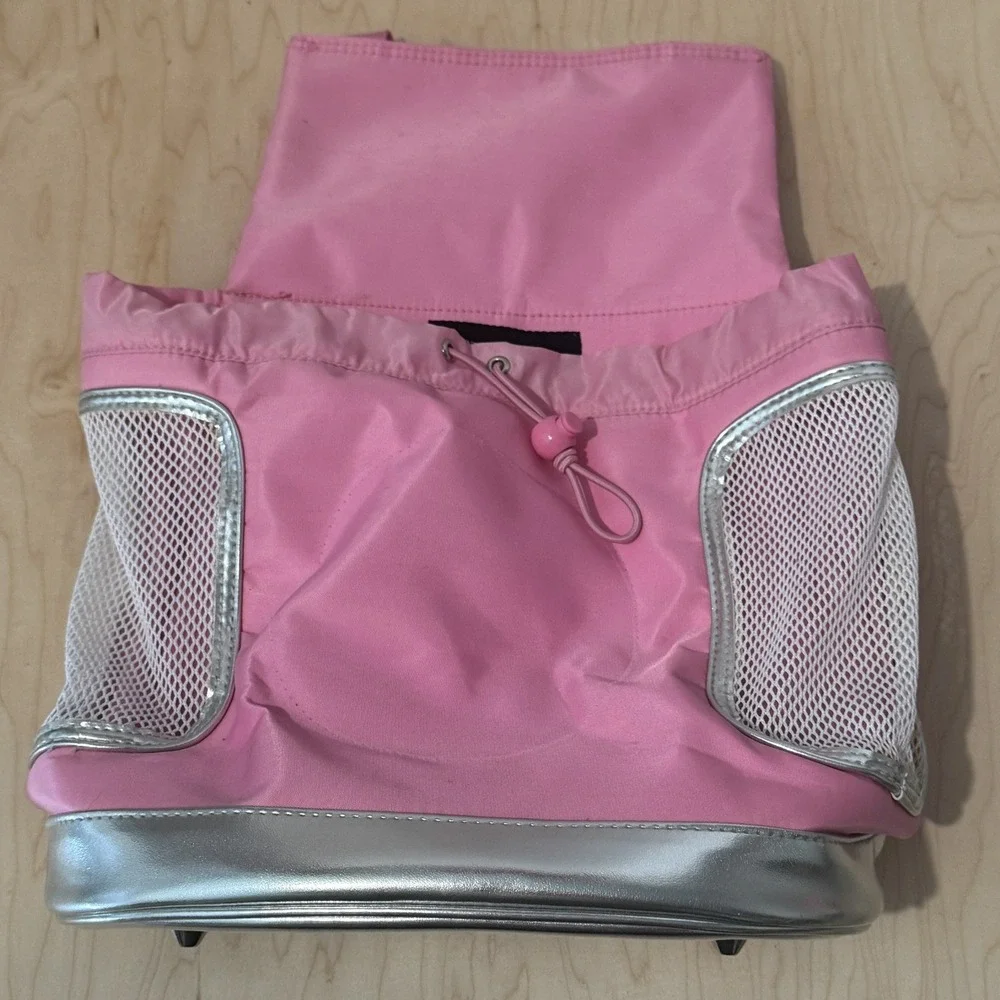 Boots Barkley Pink Silver Backpack Small Cat/Dog Carrier